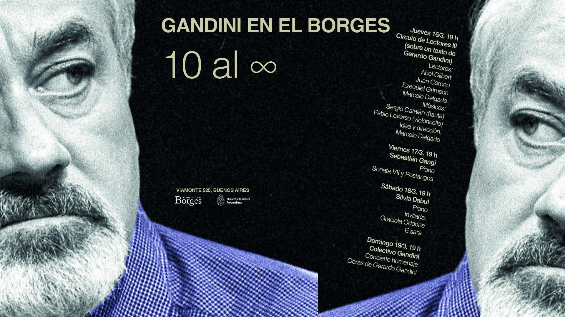 Anuncio de conciertos dedicados a Gerardo Gandini