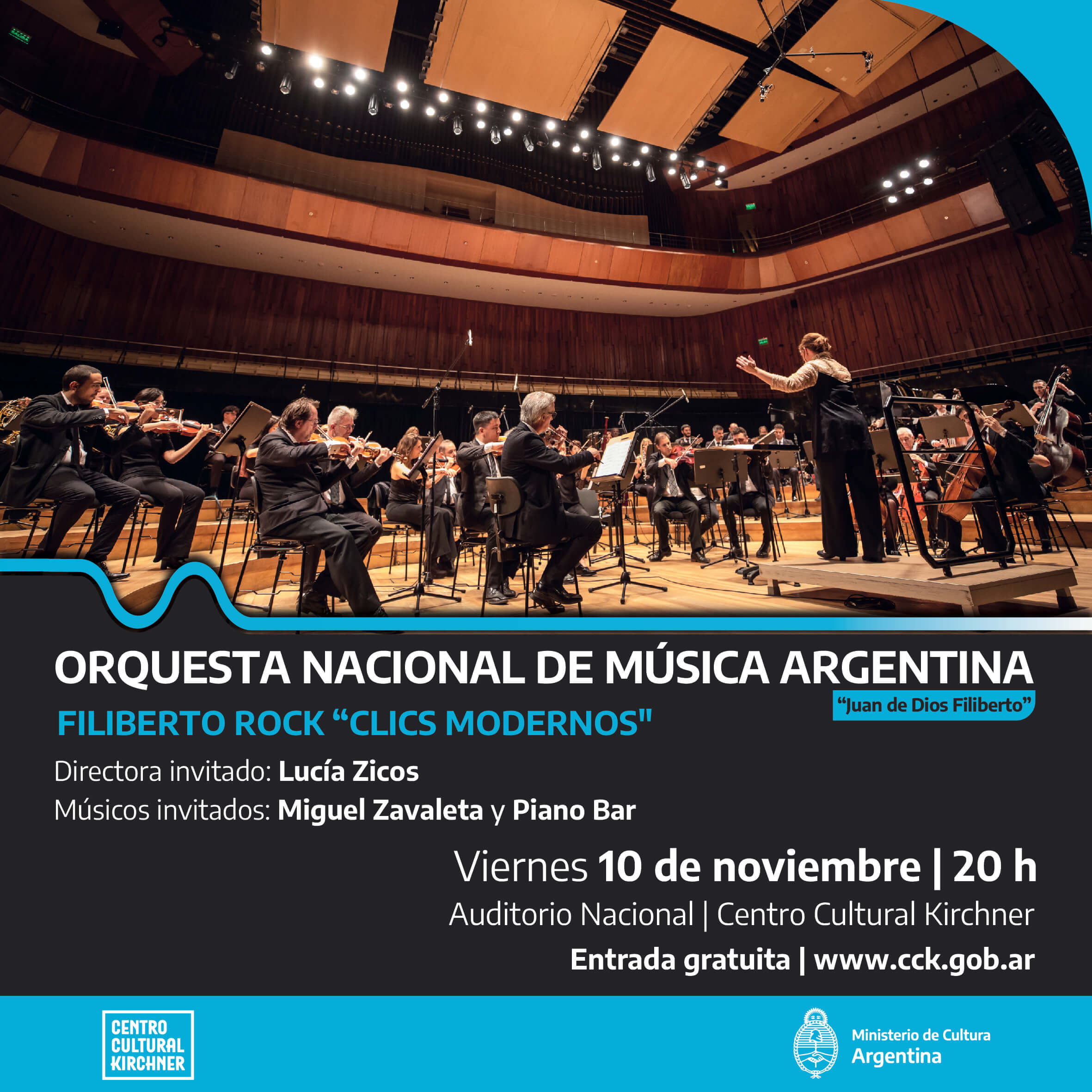 Clip modernos por la orquesta de música argentina