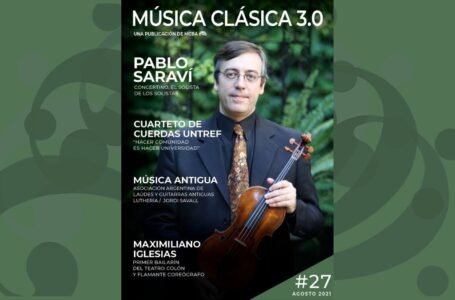 Nueva edición de la revista Música Clásica 3.0 Agosto 2021